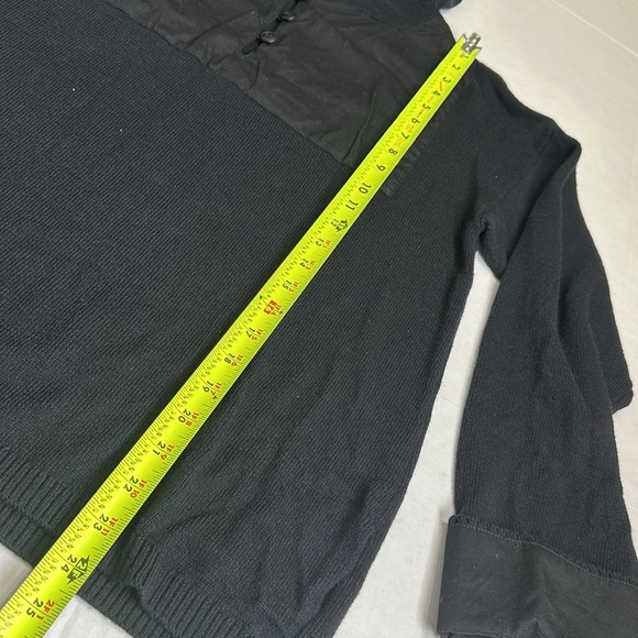 Soft Surroundings Womens Size Medium Black Long Sleeve Hooded Pullover Sweater - Picture 8 of 12